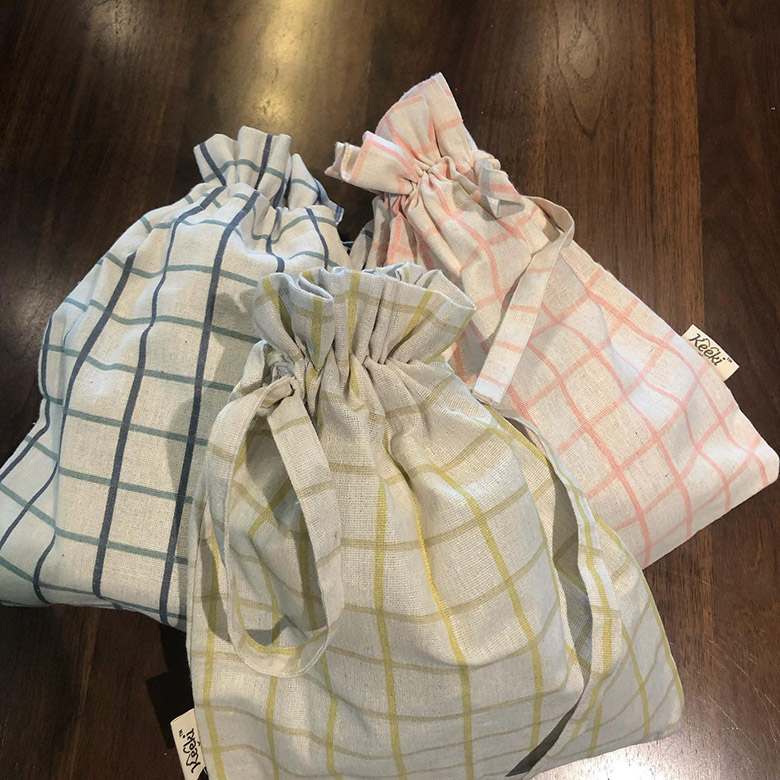 Keeki bags tied up