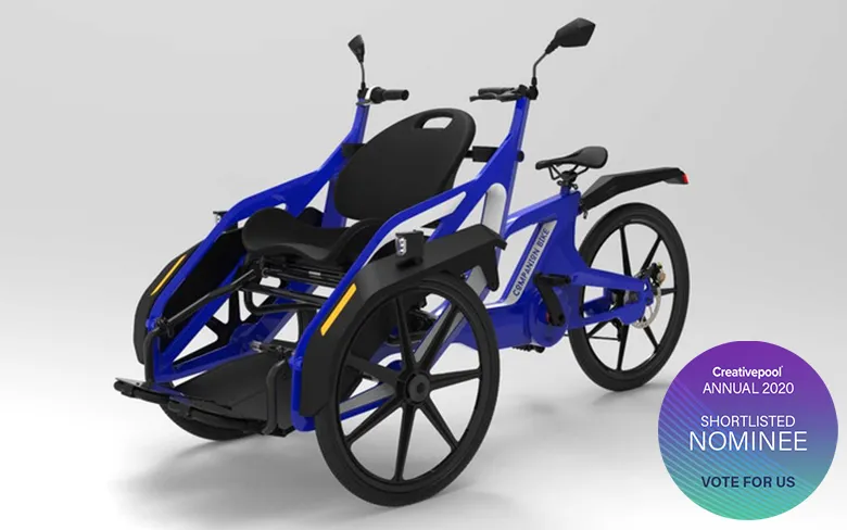 cpia The Companion Bike featured in the Creativepool editorial was also shortlisted for the Annual 2020!