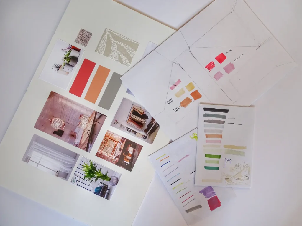Mood board for product design